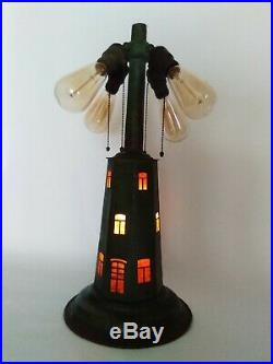 Charles Limbert Windmill Lamp Mission Arts Crafts Tiffany Roycroft Stickley Era