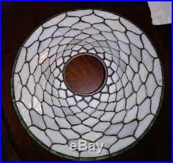 Chicago mosaic leaded stained glass arts and crafts slag glass lamp shade