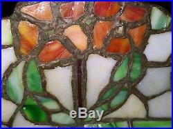 Chicago mosaic leaded stained glass arts and crafts slag glass lamp shade