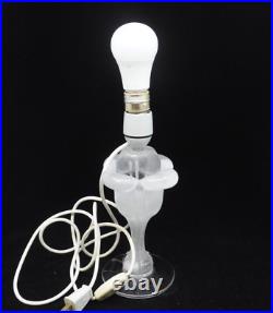 Daum France Art Glass Table Lamp Base 8 1/4 Tall