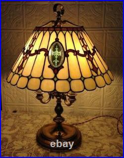 Duffner & Kimberly leaded glass lamp c1907 Handel Tiffany studios arts craft era