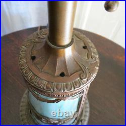 Early 20th Century Slag Glass Lamp Bradley Hubbard Handel Miller Arts & Crafts
