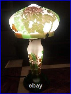 Emile Galle'Art Glass Desk lamp