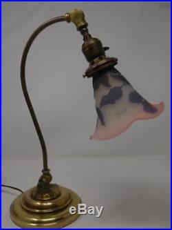 Emile Galle Cameo Art Glass Shade Lamp Circa 1890/1910