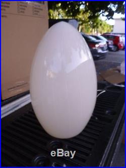 Fab Italian 70's Murano Biomorphic Elongated Egg Art Glass Lamp