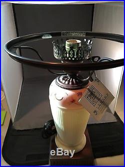 Fenton 6604 ER Burmese Lamp Platinum Coll. Signed G Fenton NIB #356/1000 Perfect