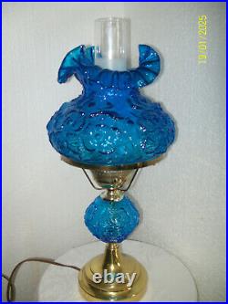 Fenton Blue Student Lamp