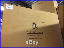 Fenton Lamp 2002 Song Sparrow On Burmese Handblown GWTW 5505ZP limited