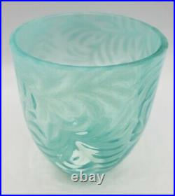 Fenton Opalescent Fern Patterned Art Glass Fairy Lamp Shade Only 3.75H (#1)