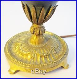 Fine Signed Tiffany Cypriote Art Glass Lamp with Gilt Bronze Mounts c. 1910