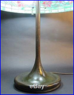 Fine Unique Stained Leaded Art Glass Lamp c. 1915 antique slag Handel