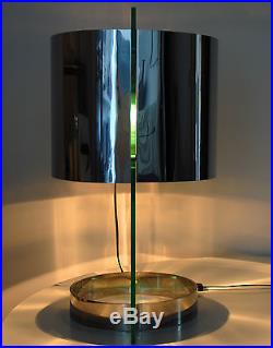 Fontana Arte Stilnovo Venini Gio Ponti style Table lamp glass & chrome MODERN