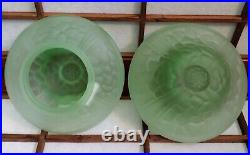 Frankart 5-1/2 replacement lamp globe 3-1/4 fitter Art Deco Green or