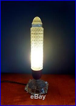 French Art Deco Boudoir Lamp Glass. 1930s
