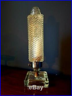 French Art Deco Boudoir Lamp Glass. 1930s