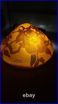 Galle Cameo Glass Lamp Dome Enclosed Shade
