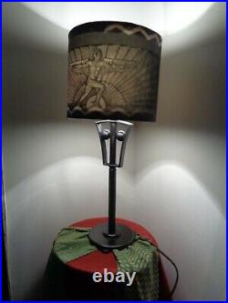 Gemini Primal 100 Years Old Art Deco Bronze Lamp, c. 1920