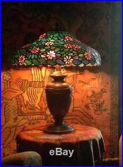 HANDEL Leaded Glass Lamp Tiffany Slag Glass arts & crafts Duffner era