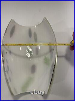 Hand Blown Art Glass Lamp Shade Sconce Light Set of 2