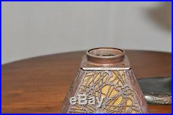 Handel Pine Needle Desk Lamp Arts and Crafts Beautiful Brown Glass