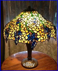 Handel leaded lamp excellent condition- Tiffany arts crafts Pairpoint art glass