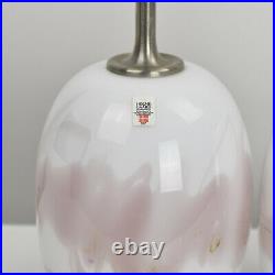 Holmegaard Sakura Table Lamps Pair Michael Bang Mid Century Modern Art Glass
