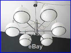 Italian 60s Pop Art Space Age ceiling lamp 6 glass balls Sarfatti Colombo era