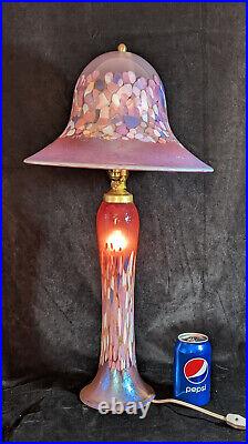 Joel Bloomberg Designs Hand Blown Table Lamp Circa 1998