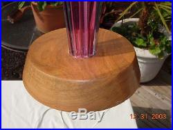 Lg MCM Murano Glass Iridescent Table Lamp. Beautiful Toso, Seguso, Venini Example