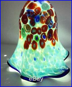 Large Murano Millefiori Art Glass Lamp Shade Fitter Pendant Double Design #1