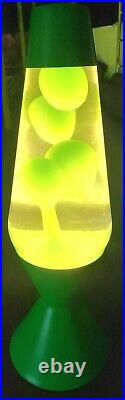 Lava Lamp Wax Original Neon Green 16 Partial Box Mod Groovy Pop Art Vtg Retro