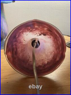 Le Verre D'art De France Mushroom Table Lamp Art Deco Blown Glass Lampe De Table