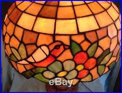 Leaded Glass Miller slag lamp-Handel Tiffany Mosaic Wilkinson arts & crafts era