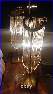 Lillian August Classic Art Deco Gold Table Lamps (2)