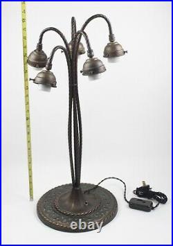 Lily Bronze Boudoir Lamp Tiffany Style Replica