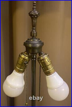 Magnificent Hollywood Regency Oil Lamp marble, glass, metal, Art Nouveau