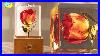 Makes An Awesome Night Lamp With Red Rose Resin Art