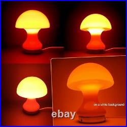 Mid Century Modern Atomic Age Space Age European Art Glass Mushroom Desk Lamp