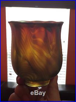 Mint Tiffany Studios Art Glass Lamp Shade King Tut NO RESERVE