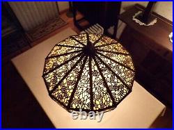 Mission art craft stained slag glass lamp handel tiffany duffner kimberly
