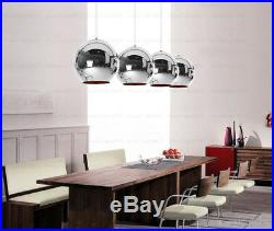 Modern Art Glass Ball Lamp Pendant Light Mirror Chandelier For Bar Cafe Club