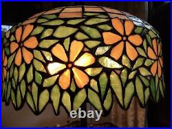 Mosaic Stained-glass lamp vintage, by Unique Art Glass & Metal