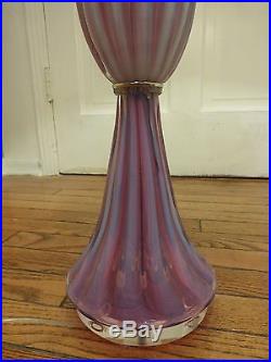 Murano Archimede Seguso Lilac Opalino 36 Mid-century Glass Lamp