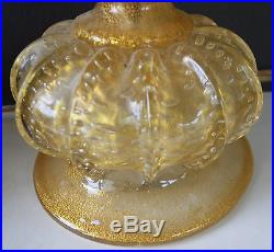 Murano Barovier Toso Gold Cordonato oro Lamps Finials (2)