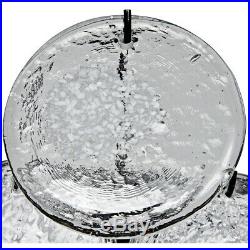 Murano Vistosi Style 84 Art Glass Discs Chandelier NEW SCALA Light Fixture Noir