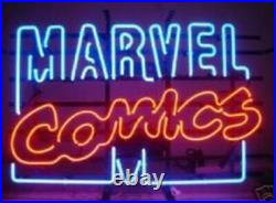 New Marvel Comics Store Neon Light Sign 17x14 Lamp Real Glass Artwork Decor