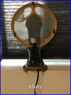 Nude Girl Through the Keyhole Art Deco Style Table Lamp by Oliver Tupton