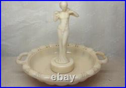 Old Original Art Deco Nude Fiery Figurine Alacite Aladdin Lamp Not Drilled. Bowl