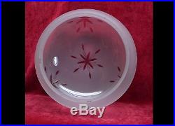 PAIRPOINT Antique Art Nouveau Deco Lamp Base Wheel Cut Etched Glass Beaded Shade