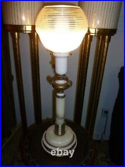 PAIR Exceptional Vtg 6 Foot Torchiere Floor Lamps Art Deco Brass Rare MCM
